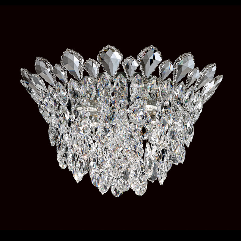 Schonbek TR1201 Trilliane Strands 4-lt 17" Flush Mount