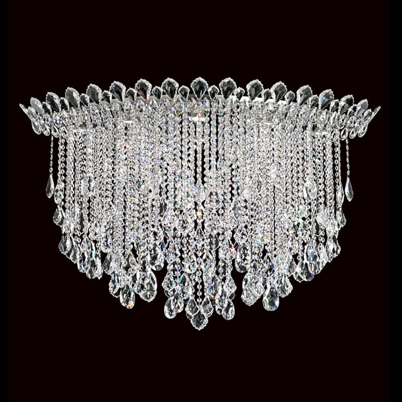 Schonbek TR4802 Trilliane Strands 8-lt 45" Flush Mount