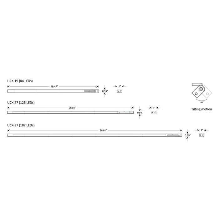 Koncept UCX-27 UCX Pro 27" LED Undercabinet Light