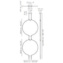Axo USLIADG2 Liaison 2-lt 40" LED Round Double Pendant