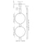 Axo USLIADG2 Liaison 2-lt 40" LED Round Double Pendant