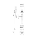 Matteo W45401 Fascio Series 1-lt 21" Tall Wall Sconce