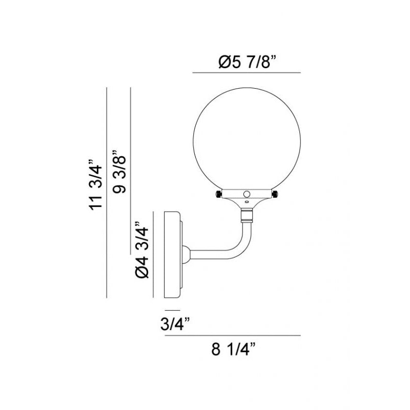 Matteo W58201 Particles 1-lt 12" Tall Wall Sconce