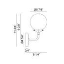 Matteo W58201 Particles 1-lt 12" Tall Wall Sconce