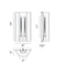 Matteo W64502 Creed 2-lt 15" Tall LED Wall Sconce