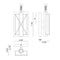 Matteo W71401 Asher 1-lt 8" Tall Wall Sconce