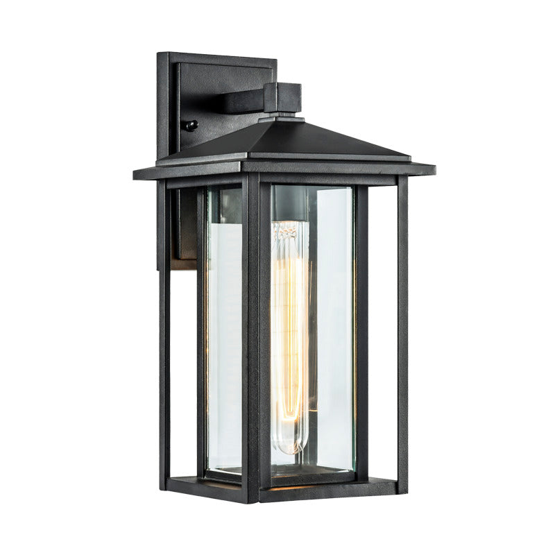 Matteo W81201 Caldwell 1-lt 15" Tall Outdoor Wall Light