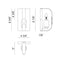 Matteo W82901 Crandle 1-lt 9" Tall Wall Sconce