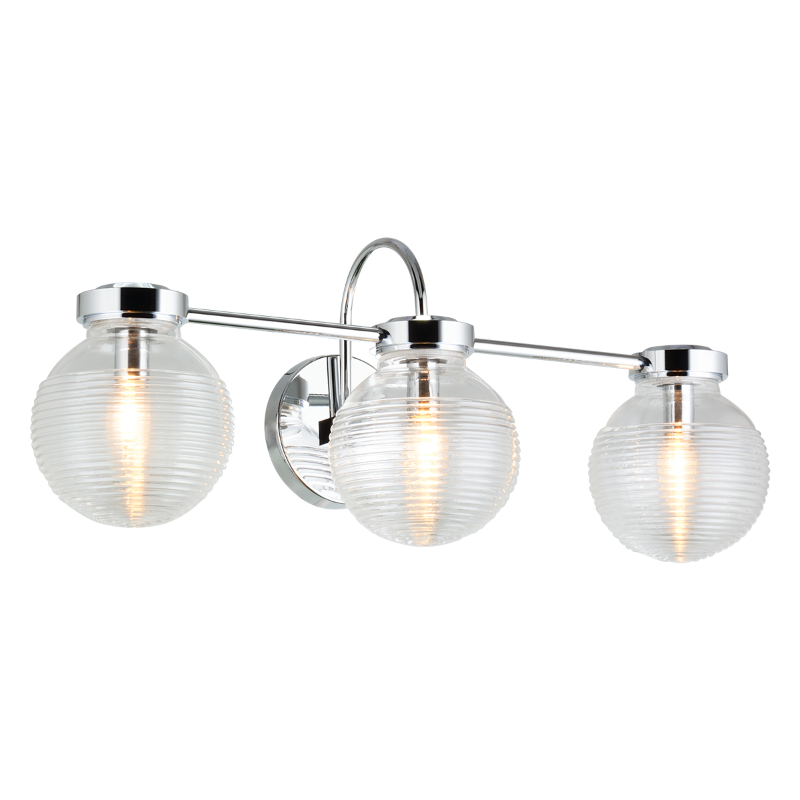 Matteo W84003 Ridge 3-lt 25" Wall Sconce