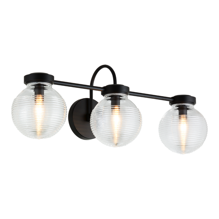 Matteo W84003 Ridge 3-lt 25" Wall Sconce
