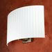 Bover Wall Street 21 1-lt 9" Tall Wall Sconce-White Translucent Ribbon