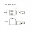 WAC WEDL-1/2A W System Track Current Limiter - Left, 120V
