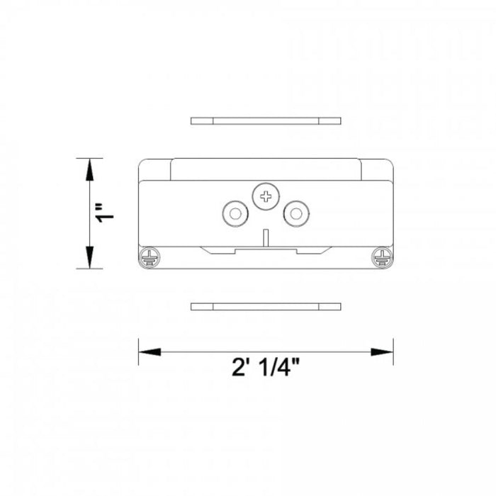 WAC WPC-RT W System Recessed "I" Connector