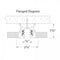 WAC WT8-RT W System 8-ft Flanged Recessed Track, 120V