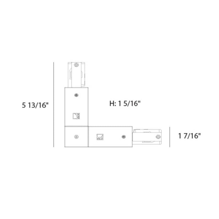 WAC WLLC W System "L" Connector - Left, 120V