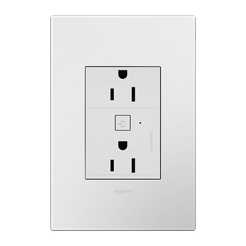 Adorne WNAR153 15A Smart Outlet with Netatmo Plus Size - White