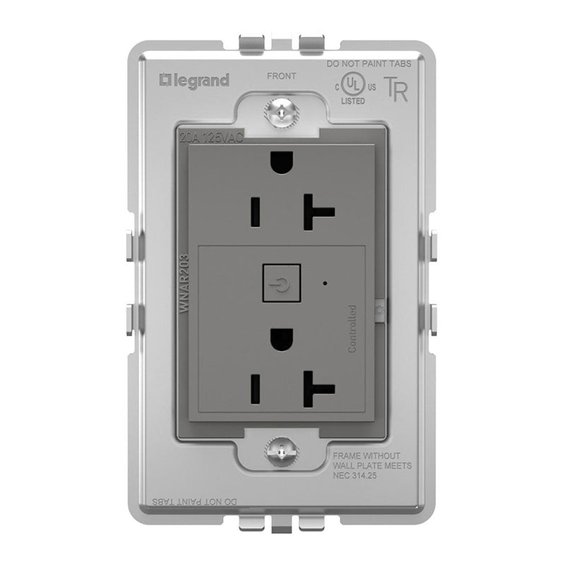 Adorne WNAR203 20A Smart Outlet with Netatmo Plus Size