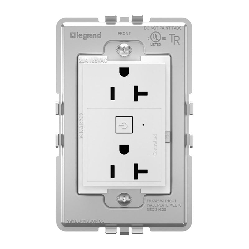 Adorne WNAR203 20A Smart Outlet with Netatmo Plus Size