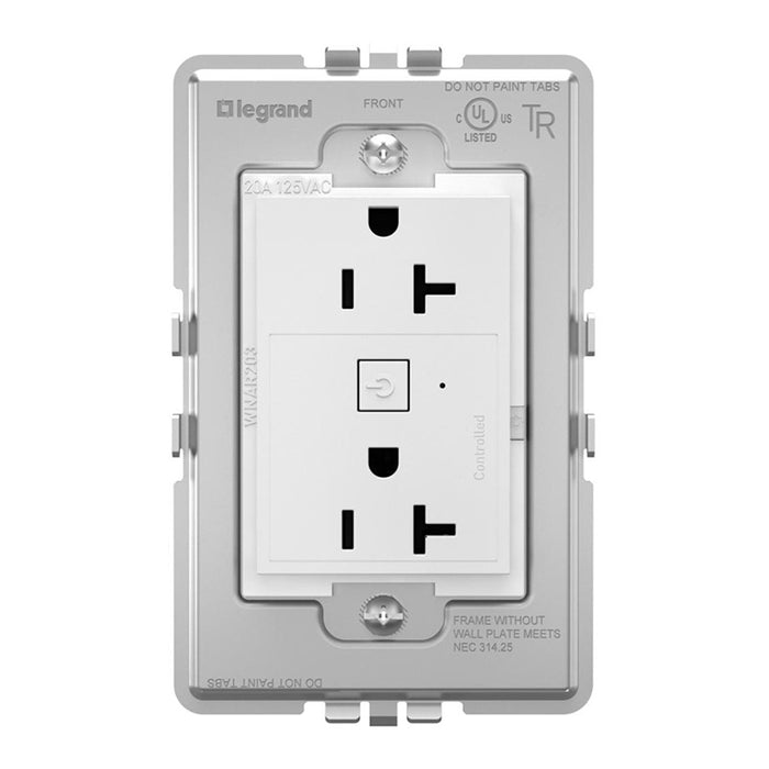 Adorne WNAR203 20A Smart Outlet with Netatmo Plus Size