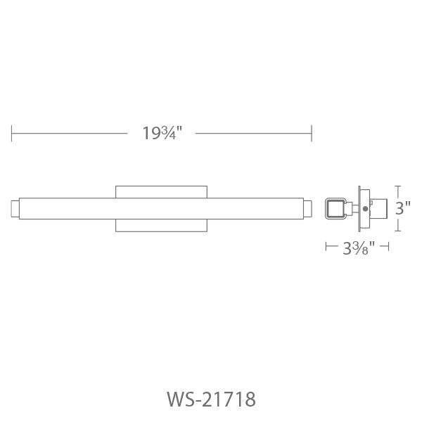 Modern Forms WS-21718 Mini Vogue 1-lt 20" LED Bath Light