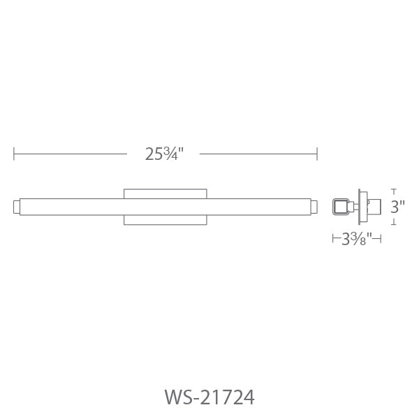 Modern Forms WS-21724 Mini Vogue 1-lt 26" LED Bath Light