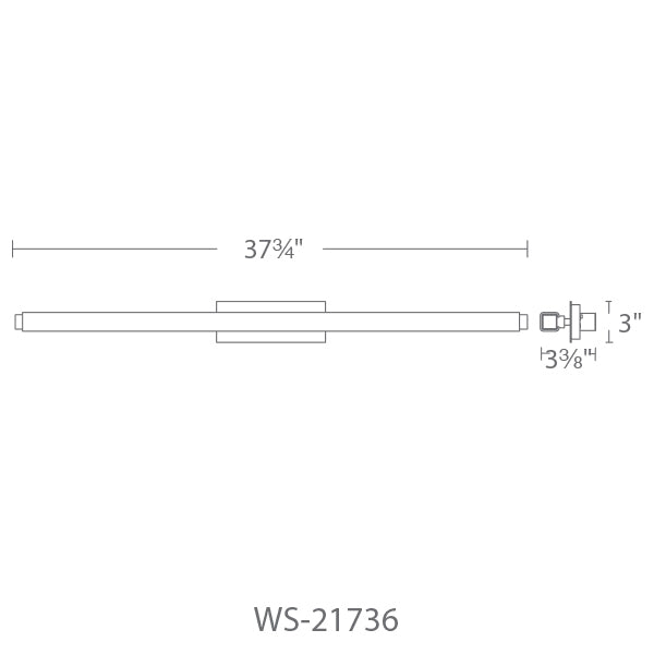 Modern Forms WS-21736 Mini Vogue1-lt 38" LED Bath Light