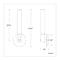 dweLED WS-24016 Clare 16" Tall LED Wall Sconce