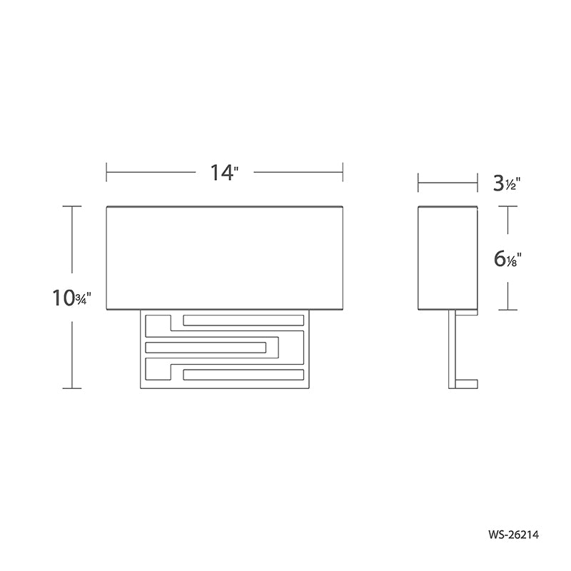 Modern Forms WS-26214 Vander 1-lt 14" LED Wall Sconce
