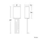 Modern Forms WS-26222 Vander 1-lt 22" Tall LED Wall Sconce