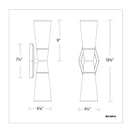 dweLED WS-30018 Locke 18" Tall LED Wall Sconce