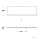 dweLED WS-32018 Mirror Mirror 18" LED Vanity