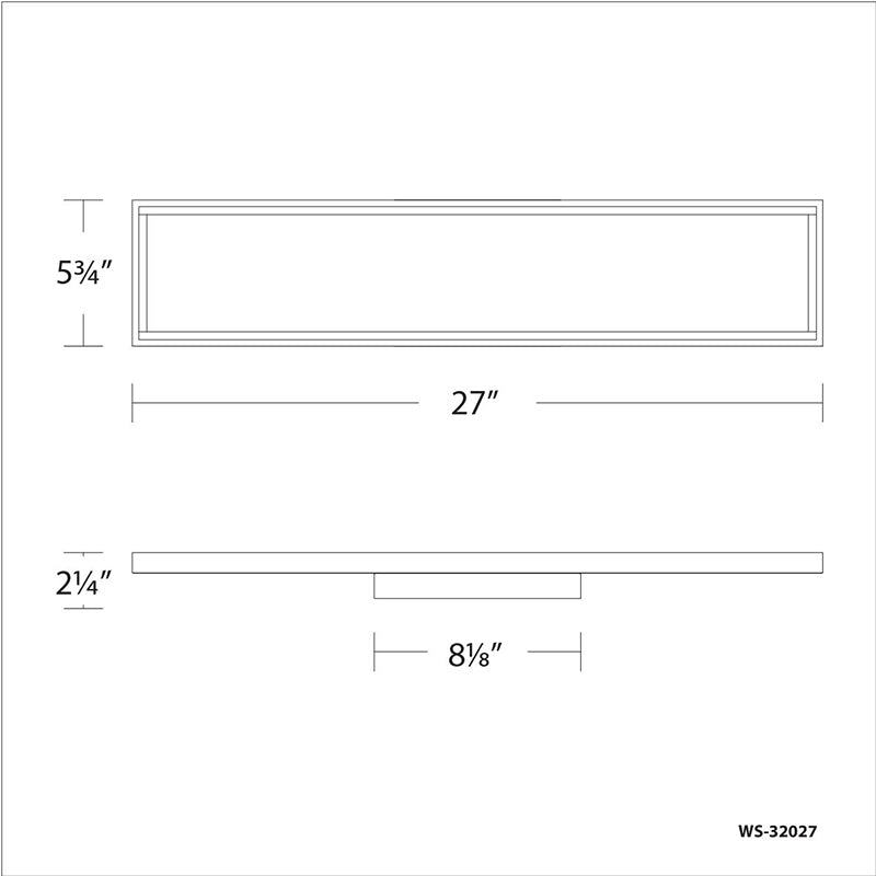 dweLED WS-32027 Mirror Mirror 27" LED Vanity