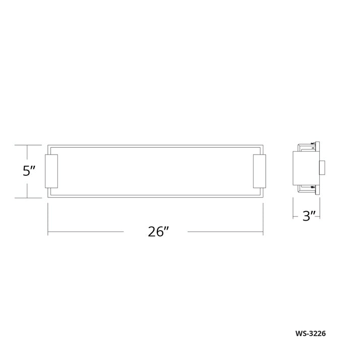 Modern Forms WS-3226 Polar 1-lt 26" LED Bath Light