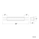 Modern Forms WS-3338 ARC 1-lt 38" LED Vanity Light