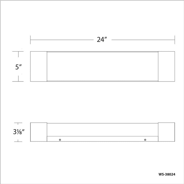 dweLED WS-38024 Darcy 24" LED Vanity