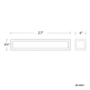 Modern Forms WS-39927 Shock Waves 1-lt 27" LED Vanity