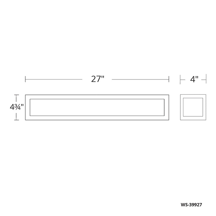 Modern Forms WS-39927 Shock Waves 1-lt 27" LED Vanity