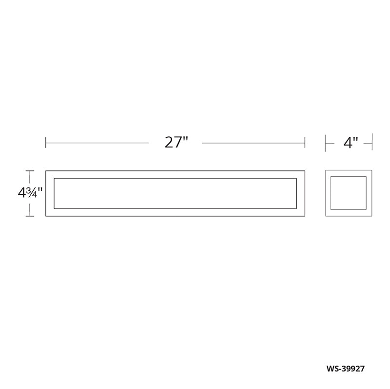 Modern Forms WS-39927 Shock Waves 1-lt 27" LED Vanity