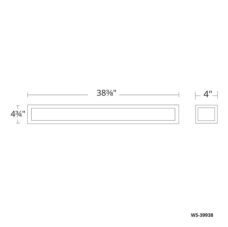 Modern Forms WS-39938 Shock Waves 1-lt 38" LED Vanity