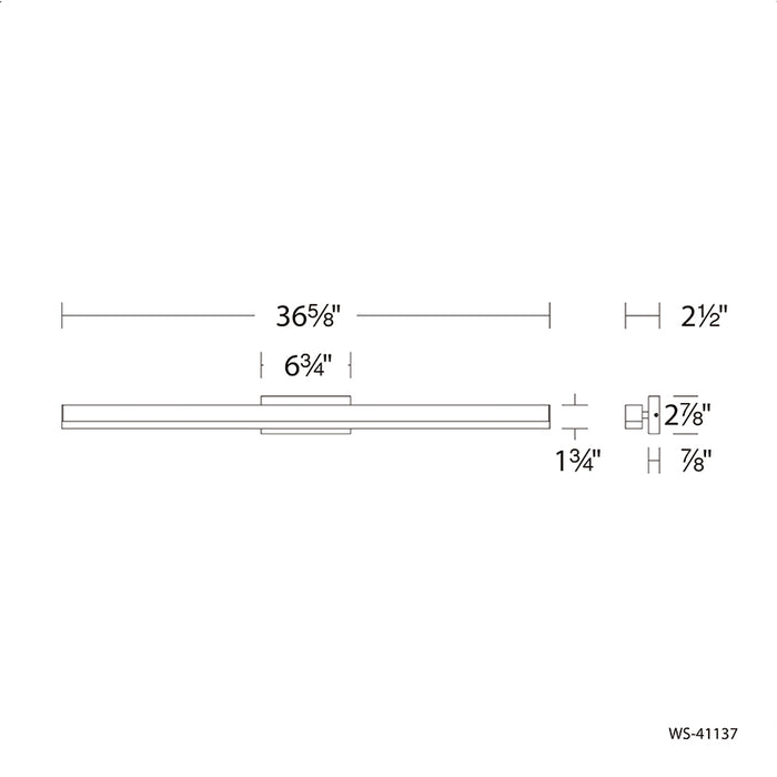 dweLED WS-41137 Styx 37" LED Vanity