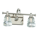 dweLED WS-42514 Rondelle 14" 2-lt LED Bathroom Sconce