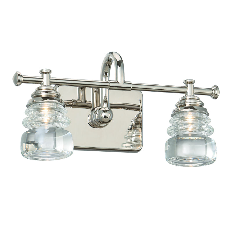dweLED WS-42514 Rondelle 14" 2-lt LED Bathroom Sconce