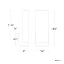 dweLED WS-43114 Coltrane 14" Tall LED Wall Sconce