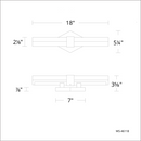 Modern Forms WS-46118 Regal 18" LED Vanity
