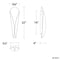 Modern Forms WS-50222 Fleur 1-lt 22" Tall LED Wall Sconce