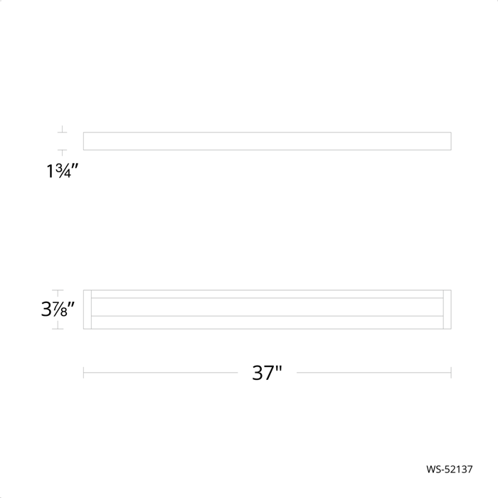 Modern Forms WS-52137 Open Bar 1-lt 37" LED Vanity