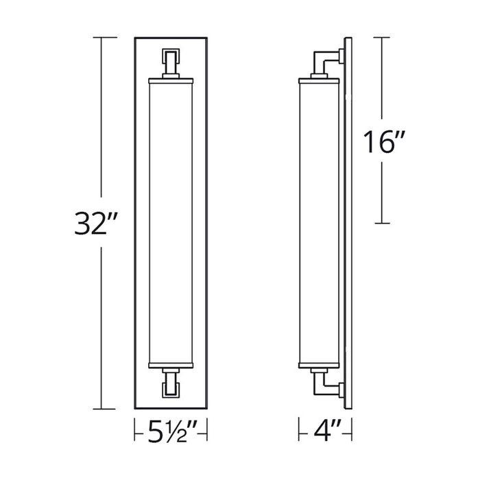 Modern Forms WS-53932 Gatsby 1-lt 32" Tall LED Wall Sconces