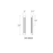 Modern Forms WS-58820 Tower 1-lt 20" Tall LED Wall Sconce