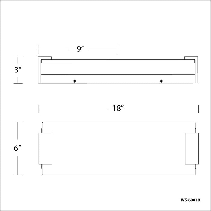 Modern Forms WS-60018 Quarry 1-lt 18" LED Bath Sconces