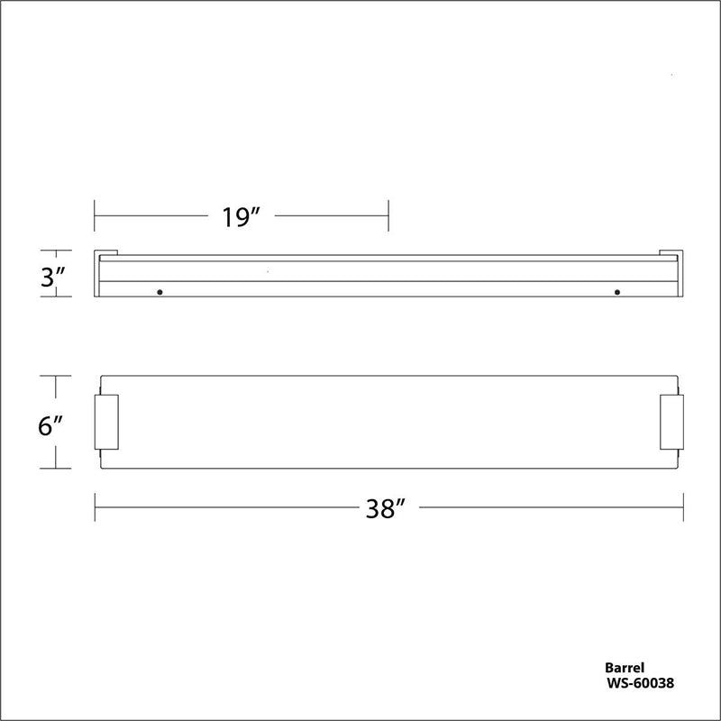 Modern Forms WS-60038 Quarry 1-lt 38" LED Bath Sconces